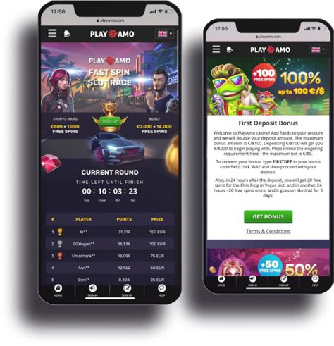 PlayAmo mobile app casino review and download instructions.